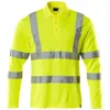 Image de Mascot 18283-995-17 Safe Classic Premium Polo à manches longues Coupe moderne Jaune haute visibilité Taille XL