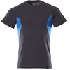 Image de Mascot Accelerate Premium 18082-250-01091 T-Shirt Coupe Moderne Noir/Bleu/Bleu Azur, L Taille Unique