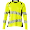Image de Mascot Accelerate Safe 19091-771-17010 T-shirt à manches longues pour femme Bicolore Hi-Vis Jaune/Noir Bleu Taille 5XL