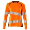 Image de Mascot Accelerate Safe 19091-771-1433 T-shirt bicolore à manches longues pour femme Orange/vert mousse Taille XS