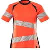 Image de Mascot Accelerate Safe Premium 19092-771-22210 T-shirt pour femme, col rond, haute visibilité, rouge/noir, taille L