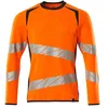 Image de Mascot 19084-781-14010 Accelerate Safe Premium Sweat Bicolore Coupe Moderne, Orange Haute visibilité/Bleu Noir, XL Taille Unique