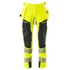 Image de Mascot Accelerate Safe Ultimate Stretch 19031-711-17010 Pantalon imperméable bicolore avec poches suspendues Jaune/bleu noir Taille 82C68