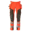 Image de Mascot Accelerate Safe Ultimate 19031-711-22218 Pantalon stretch imperméable avec poches suspendues Rouge/anthracite Taille 82C46
