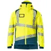 Image de Mascot Accelerate Safe 19335-231-1744 Doublure Climascott bicolore respirante et imperméable Veste d'hiver haute visibilité Jaune/bleu pétrole foncé Taille 3XL