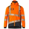 Image de Mascot Accelerate Safe 19335-231-14010 Veste d'hiver respirante et imperméable avec doublure Climascot, haute visibilité, orange/noir/bleu, taille 3XL