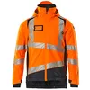 Image de Mascot Accelerate Safe 19335-231-14010 Veste d'hiver respirante et imperméable avec doublure Climascot, haute visibilité, orange/noir/bleu, taille 4XL