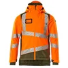 Image de Mascot Accelerate Safe 19335-231-1433 Doublure Climascot, bicolore respirant, coupe-vent et imperméable, veste d'hiver haute visibilité, orange/vert mousse, taille XL
