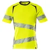 Image de Mascot 19082-771-17010 Accelerate Safe Premium Coupe Moderne Bicolore Col Rond T-shirt, Hi-Vis Jaune/Bleu Noir, L ONE Taille