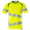 Image de Mascot Accelerate Safe 19082-771-1744 T-shirt bicolore col rond haute visibilité Jaune/bleu pétrole foncé Taille XL