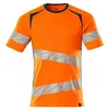 Image de Mascot Accelerate Safe 19082-771-1444 T-shirt bicolore col rond haute visibilité Orange/bleu pétrole foncé, taille 5XL