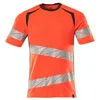 Image de Mascot Accelerate Safe 19082-771-22218 T-shirt coupe moderne bicolore à col rond Rouge/anthracite foncé, taille 4XL