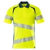 Image de Mascot Accelerate Safe 19083-771-1744 Polo moderne bicolore haute visibilité Jaune pétrole foncé Taille L