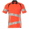 Image de Mascot 19083-771-22210 Accelerate Safe Premium Polo Bicolore Haute visibilité Rouge/Noir Bleu 4XL Taille Unique