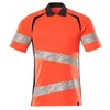 Image de Mascot Accelerate Safe 19083-771-22210 Polo bicolore haute visibilité Rouge/noir Taille unique