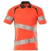 Image de Mascot Accelerate Safe 19083-771-22218 Polo bicolore haute visibilité Rouge/anthracite foncé Taille unique