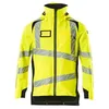Image de Mascot Accelerate Safe 19001-449-1709 Veste rigide respirante coupe-vent et imperméable, bicolore, jaune haute visibilité/noir, taille 3XL