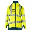 Image de Mascot Accelerate Safe 19011-449-1744 Veste rigide respirante et imperméable Bicolore Haute visibilité Jaune/pétrole foncé Taille XL