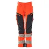 Image de Mascot Accelerate Safe 19078-511-22210 Diamond Ultimate Stretch Imperméable bicolore Prowash pour le lavage industriel Pantalon avec poches aux genoux Rouge/noir bleu, taille 76C44