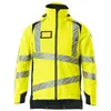 Image de Mascot Accelerate 19035-449-17010 Safe Veste d'hiver respirante et imperméable avec doublure Climascot, bicolore haute visibilité, jaune/noir bleu, taille 4XL