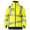 Image de Mascot Accelerate Safe 19035-449-17010 Veste d'hiver respirante et imperméable avec doublure Climascot, bicolore haute visibilité, jaune/noir, bleu, taille S