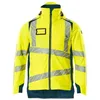 Image de Mascot Accelerate Safe 19035-449-1744 Veste d'hiver respirante coupe-vent et imperméable avec doublure Climascot bicolore Veste d'hiver, jaune haute visibilité/pétrole foncé, 4XL