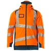 Image de Mascot Accelerate Safe 19035-449-1444 Veste d'hiver respirante coupe-vent et imperméable avec doublure Climascot, haute visibilité, orange/pétrole foncé, taille 3XL