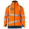 Image de Mascot Accelerate Safe 19035-449-1444 Veste d'hiver respirante coupe-vent et imperméable avec doublure Climascot, haute visibilité, orange/pétrole foncé, taille S