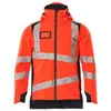 Image de Mascot Accelerate 19035-449-22210 Safe Veste d'hiver respirante et imperméable avec doublure Climascot, bicolore haute visibilité, rouge/noir, bleu, taille 4XL