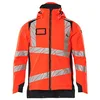 Image de Mascot Accelerate Safe 19035-449-22210 Veste d'hiver respirante et imperméable avec doublure Climascot, bicolore haute visibilité, rouge/noir, bleu, taille 5XL