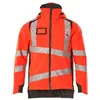 Image de Mascot Accelerate Safe 19035-449-22218 Veste d'hiver respirante et imperméable avec doublure Climascot, bicolore haute visibilité, rouge/anthracite foncé, taille S