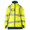 Image de Mascot 19045-449-1744 Accelerate Safe Veste d'hiver respirante coupe-vent et imperméable pour femme Doublure Climascot bicolore Veste d'hiver haute visibilité Jaune/bleu foncé