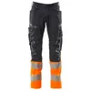 Image de Mascot Accelerate Safe 19679-236-01014 Prowash Stretch Zones Pantalon bicolore avec poches aux genoux Noir/bleu Taille 76C47