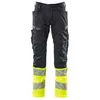 Image de Mascot Accelerate Safe 19679-236-01017 Prowash Stretch Zones Pantalon bicolore avec poches aux genoux Noir/bleu/jaune haute visibilité, taille 90C46