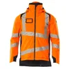 Image de Mascot Accelerate 19035-449-14010 Safe Veste d'hiver respirante et imperméable avec doublure Climascot, bicolore Veste d'hiver haute visibilité Orange/noir/bleu, taille L
