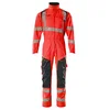 Image de Mascot 19519-236-22210 Accelerate Safe Prowash Stretch Zones Combinaison bicolore avec poches aux genoux Rouge/bleu noir Taille XL