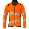 Image de Mascot Accelerate Safe 19184-781-14010 Sweat-shirt moderne bicolore avec fermeture éclair, haute visibilité, orange/noir bleu, taille XS