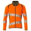 Image de Mascot Accelerate Safe 19184-781-1433 Sweat-shirt moderne bicolore avec fermeture éclair, orange haute visibilité, taille 4XL