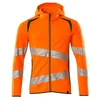 Image de Mascot Accelerate Safe 19284-781-1433 Sweat-shirt à capuche moderne bicolore avec fermeture éclair Hi-Vis Orange/vert mousse Taille 4XL
