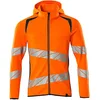 Image de Mascot Accelerate Safe 19284-781-1444 Sweat-shirt à capuche moderne bicolore avec fermeture éclair Hi-Vis Orange/bleu pétrole foncé, taille 4XL