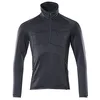 Image de Mascot 18003-316-010 Accelerate Pull en Polaire avec Fermeture éclair Courte Coupe Moderne Bleu Noir Taille 5XL