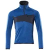 Image de Mascot Accelerate 18003-316-91010 Pull moderne en polaire avec fermeture Éclair courte Bleu azur, noir et bleu Taille 5XL