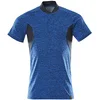 Image de Mascot Accelerate Coolmax Pro 18083-801-91010 Polo de qualité supérieure évacuant l'humidité Bleu azur, chiné/noir bleu, taille unique