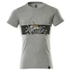 Image de Mascot Accelerate Safe Basic 19182-965-0814 T-shirt à col rond Gris chiné/orange haute visibilité, taille 5XL