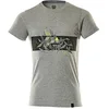 Image de Mascot 19182-965-0817 Accelerate Safe Basic T-Shirt à col Rond, Coupe Moderne, Gris chiné/Jaune Haute visibilité, Taille 5XL