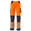 Image de Mascot 20879-236-14010 Safe Supreme Cordura Pantalon Bicolore avec Poches aux Genoux, Orange Haute visibilité/Noir Bleu, Taille 82C68