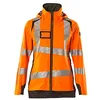 Image de Mascot 19011-449-1418 Accelerate Safe Veste en coque rigide respirante coupe-vent et imperméable, bicolore, orange haute visibilité/anthracite foncé, taille 2XL