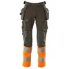 Image de Mascot Accelerate Safe Ultimate 19131-711-1814 Pantalon stretch imperméable bicolore avec poches suspendues, anthracite foncé/orange haute visibilité, taille 76C46