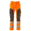 Image de Mascot Accelerate Safe Prowash 19579-236-1418 Pantalon stretch bicolore avec poches genoux, orange haute visibilité/anthracite foncé, taille 82C44