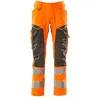 Image de Mascot Accelerate Safe Prowash 19579-236-1418 Pantalon stretch bicolore avec poches aux genoux Orange/anthracite foncé Taille 90C48